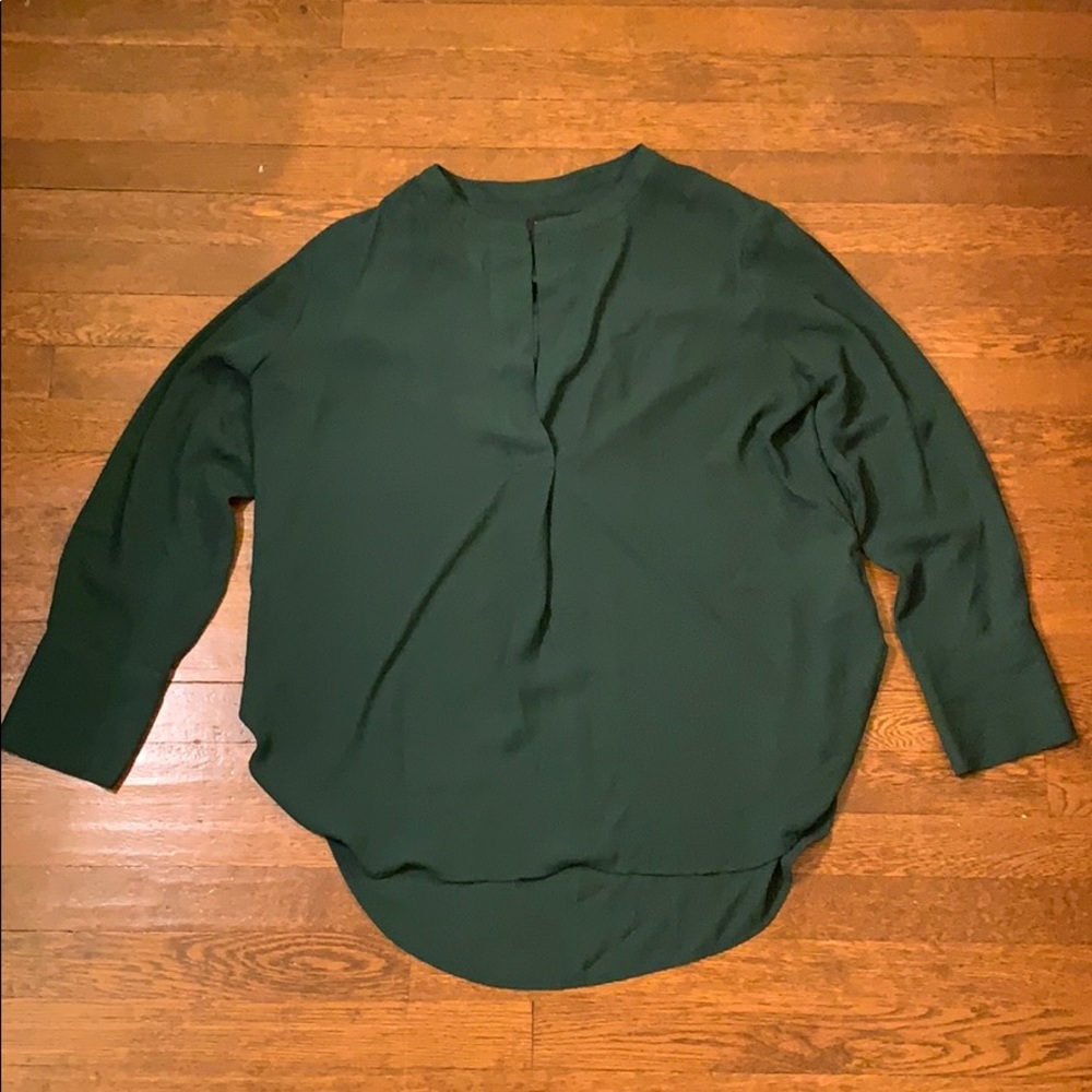 Banana Republic Dark Green Popover Tunic size XL